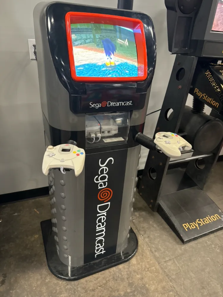 Sega Dreamcast store demo kiosk