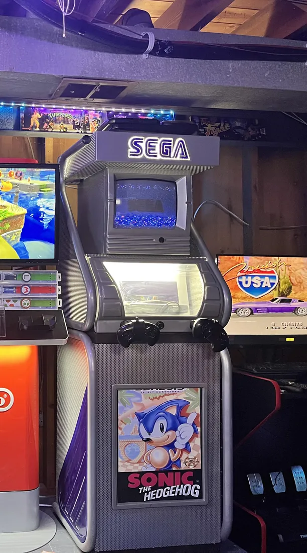 Sega Genesis store demo kiosk